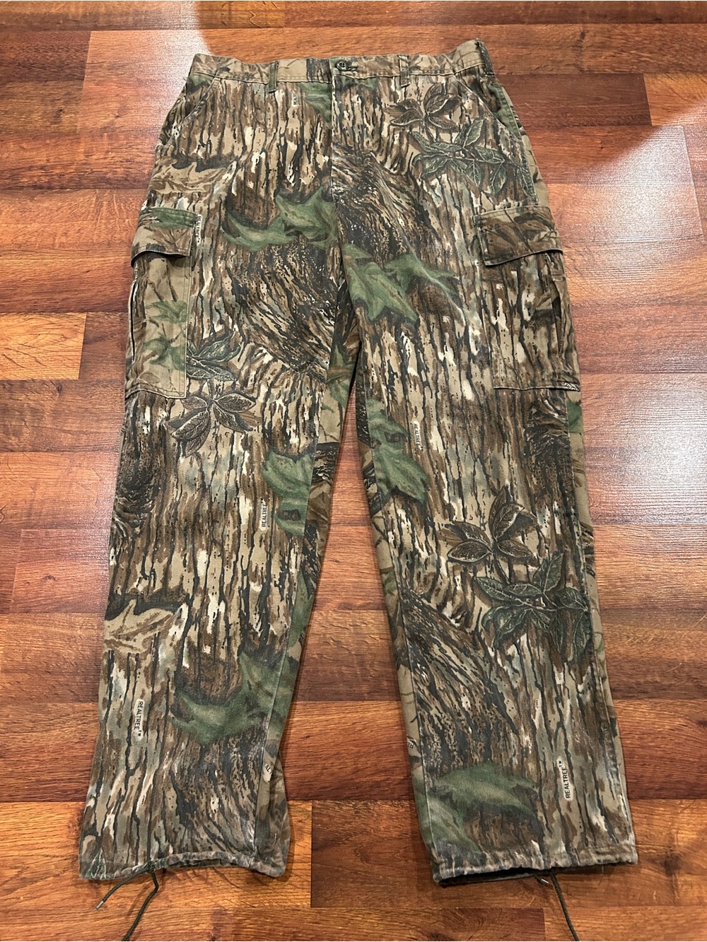 Vintage Spartan Realtree Camouflage Cargo Hunting Pants Men's 38x34 Made USA